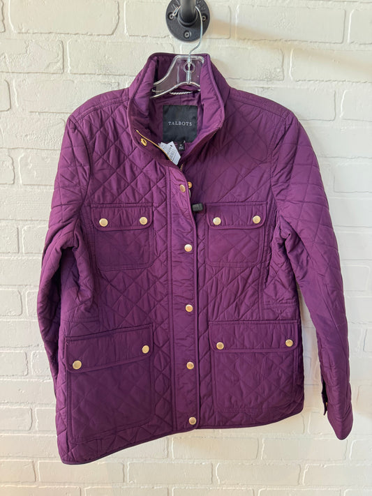 Jacket Puffer & Quilted By Talbots In Purple, Size: M