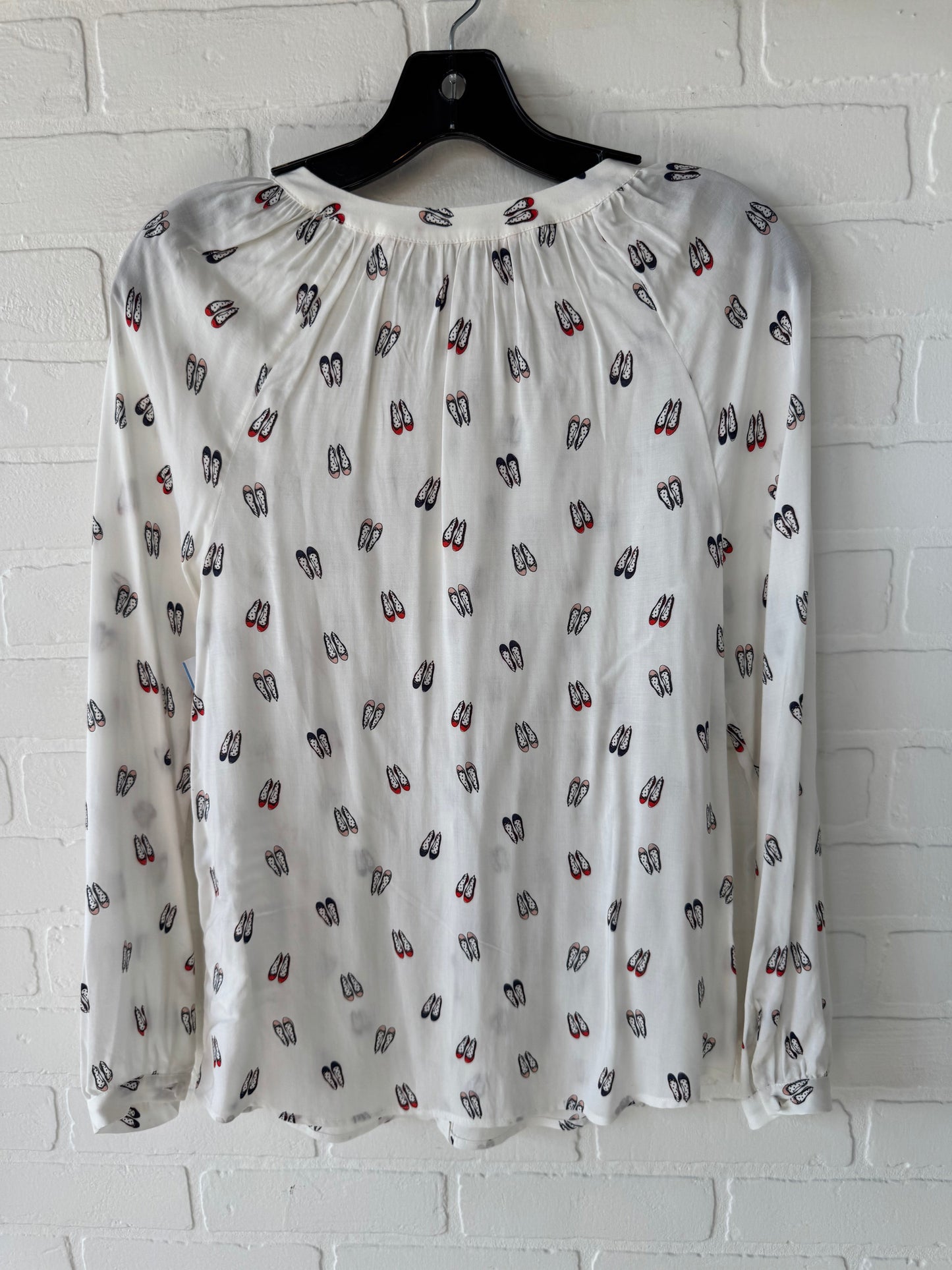 Top Long Sleeve By Boden In Cream, Size: Xs