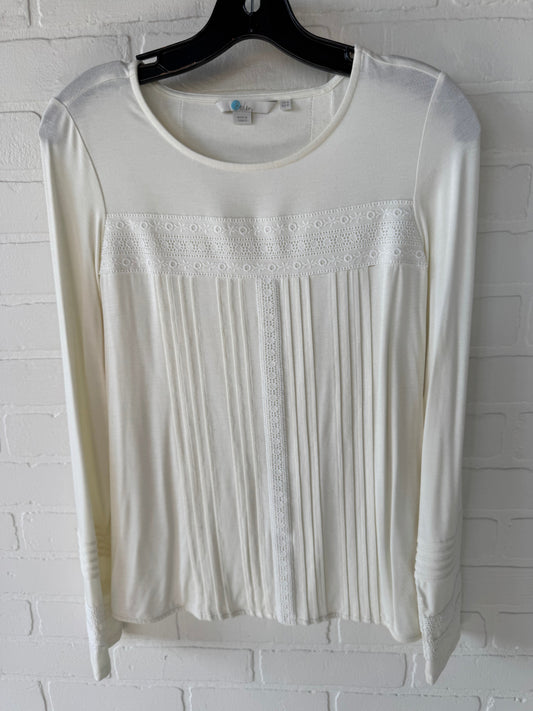 Top Long Sleeve By Boden In Cream, Size: Xs