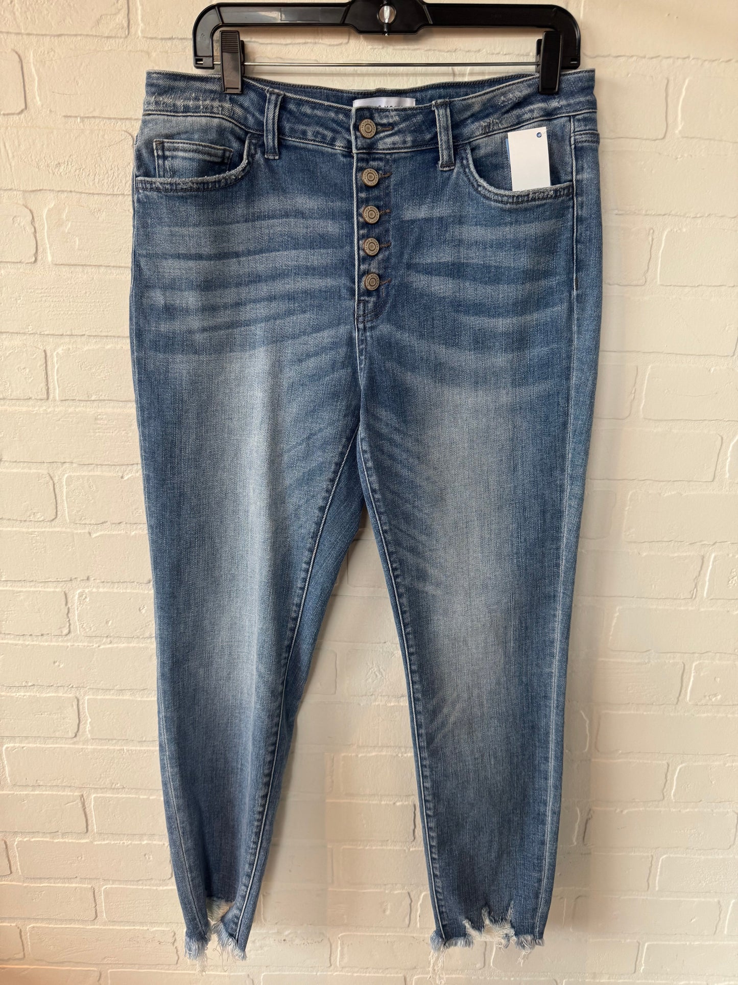 Jeans Skinny By Flying Monkey In Blue Denim, Size: 12