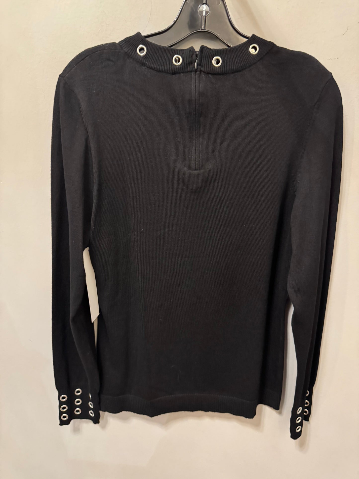 Sweater By Venus In Black & Silver, Size: L