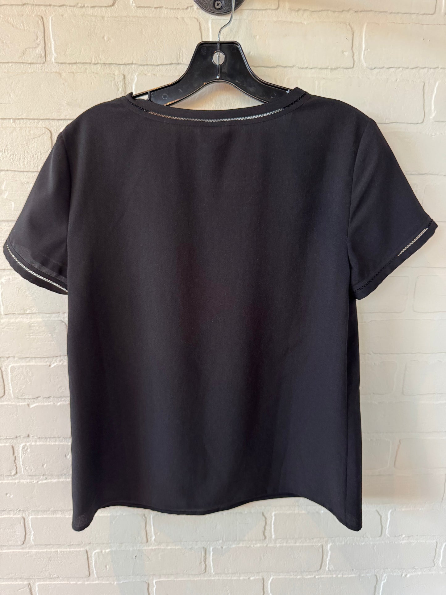 Top Short Sleeve By Talbots In Black, Size: S