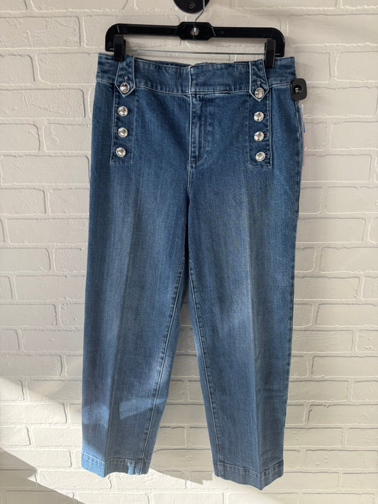 Jeans Straight By Talbots In Blue Denim, Size: 10