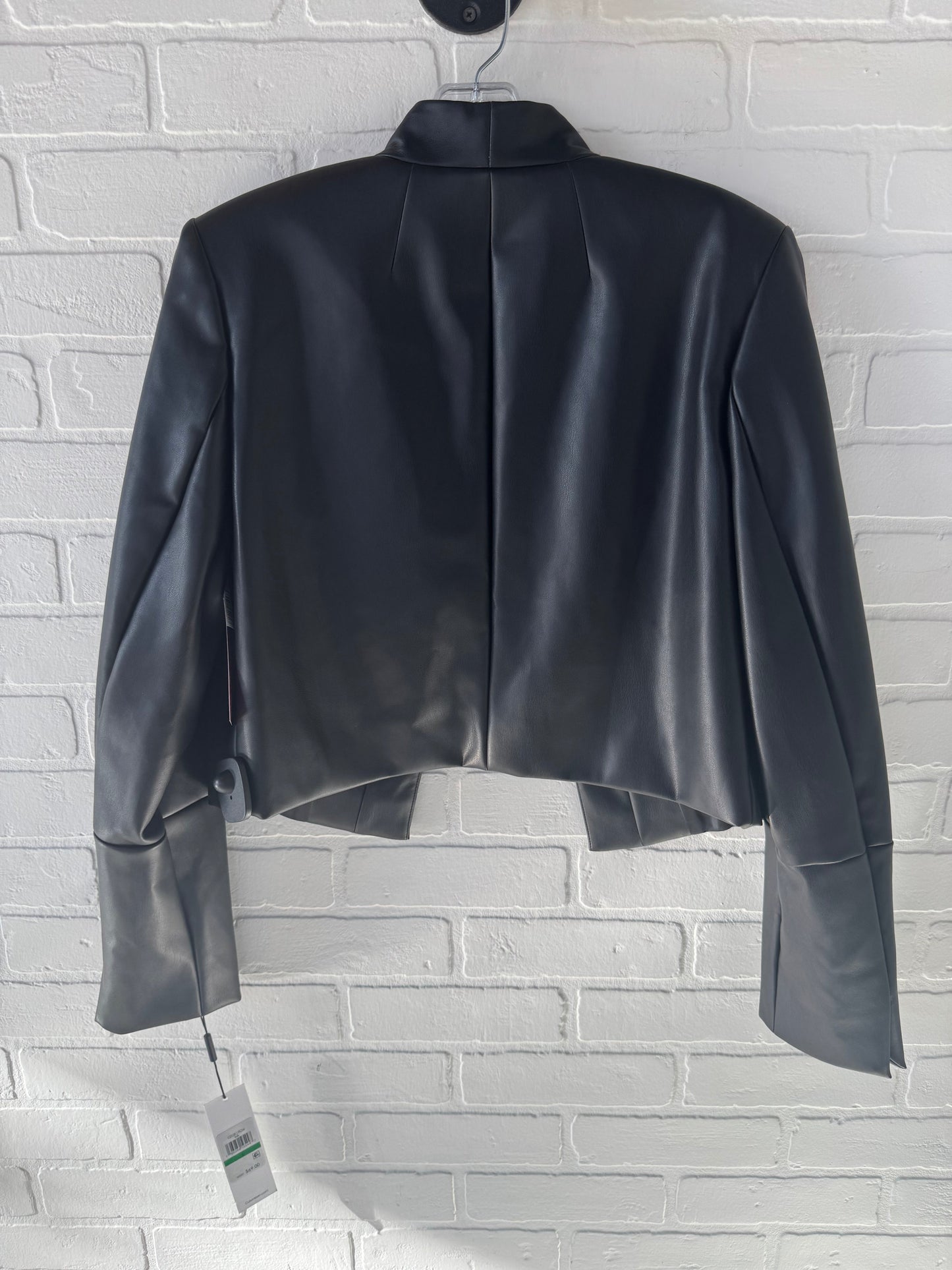 Jacket Moto By Calvin Klein In Black, Size: L