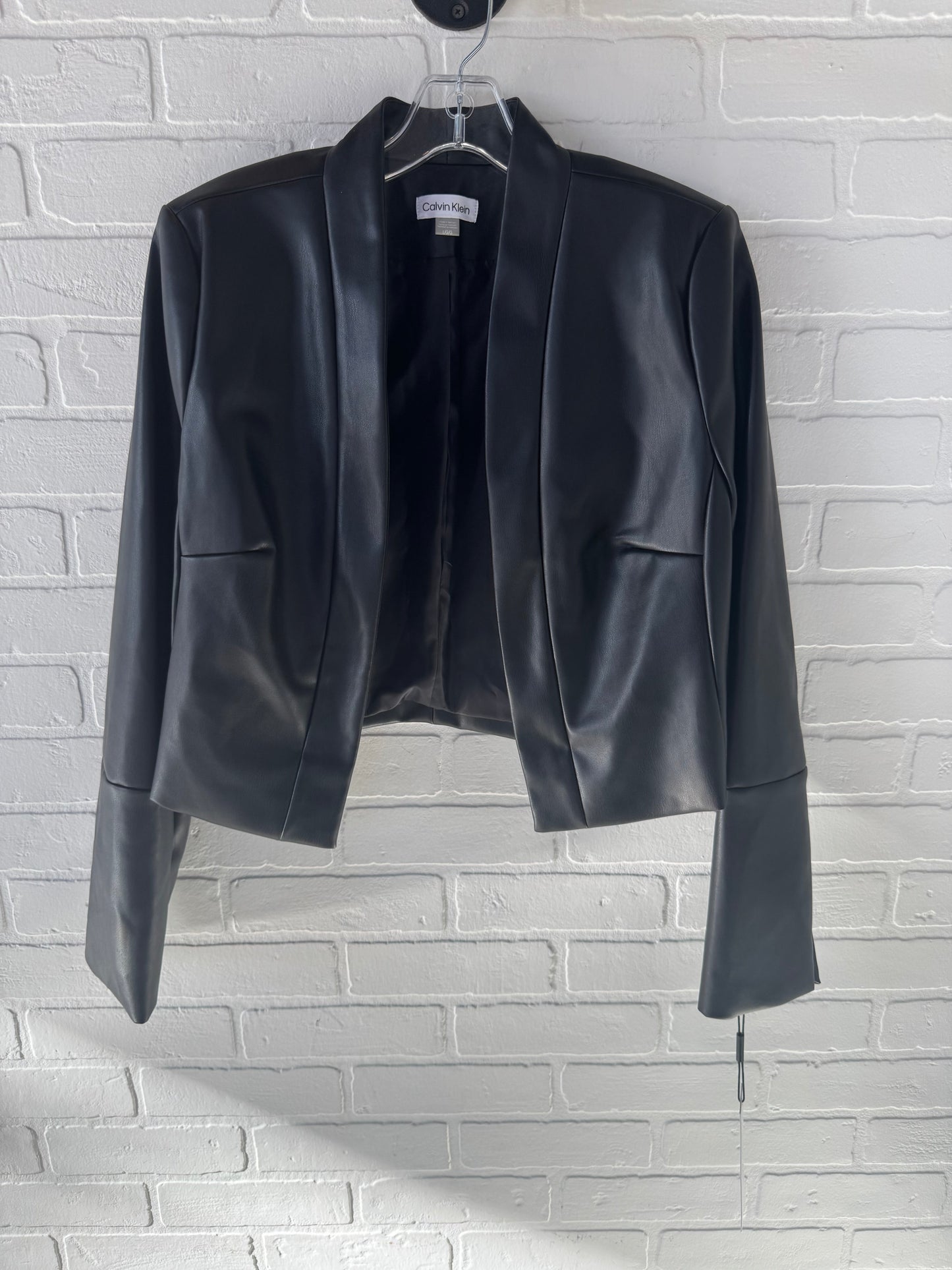 Jacket Moto By Calvin Klein In Black, Size: L