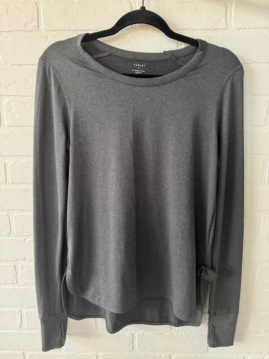 Athletic Top Long Sleeve Crewneck By Varley In Grey, Size: S