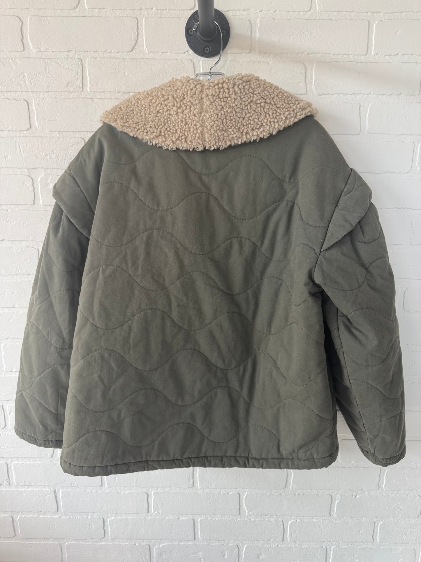 Jacket Puffer & Quilted By Lucky Brand In Green, Size: S