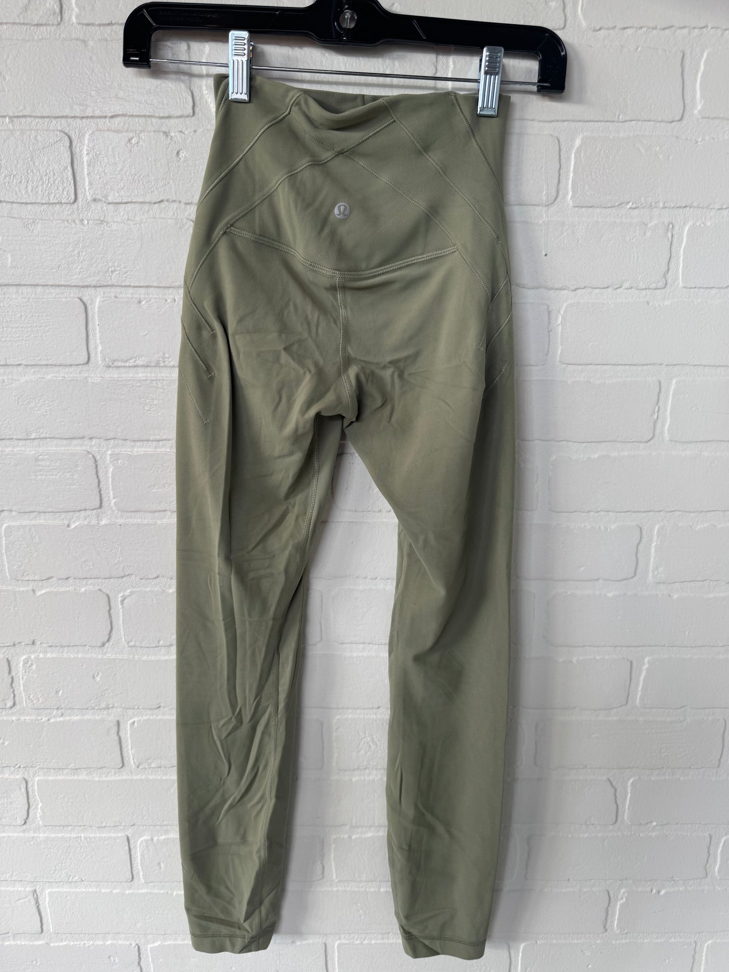 Athletic Leggings By Lululemon In Green, Size: 2