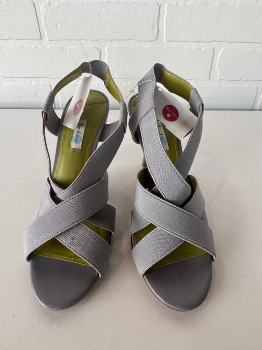 Sandals Heels Stiletto By Boden In Grey, Size: 6