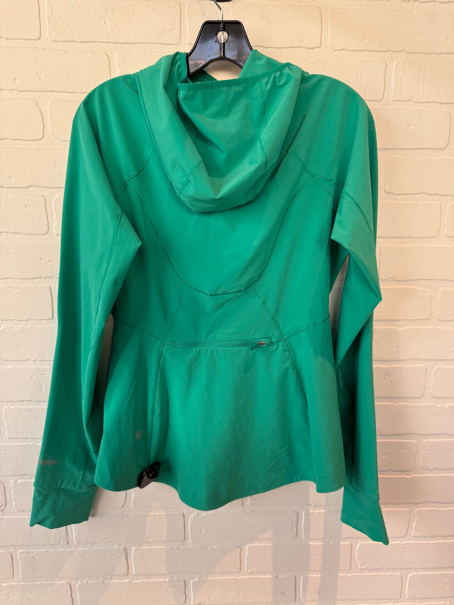 Athletic Jacket By Lululemon In Green, Size: S