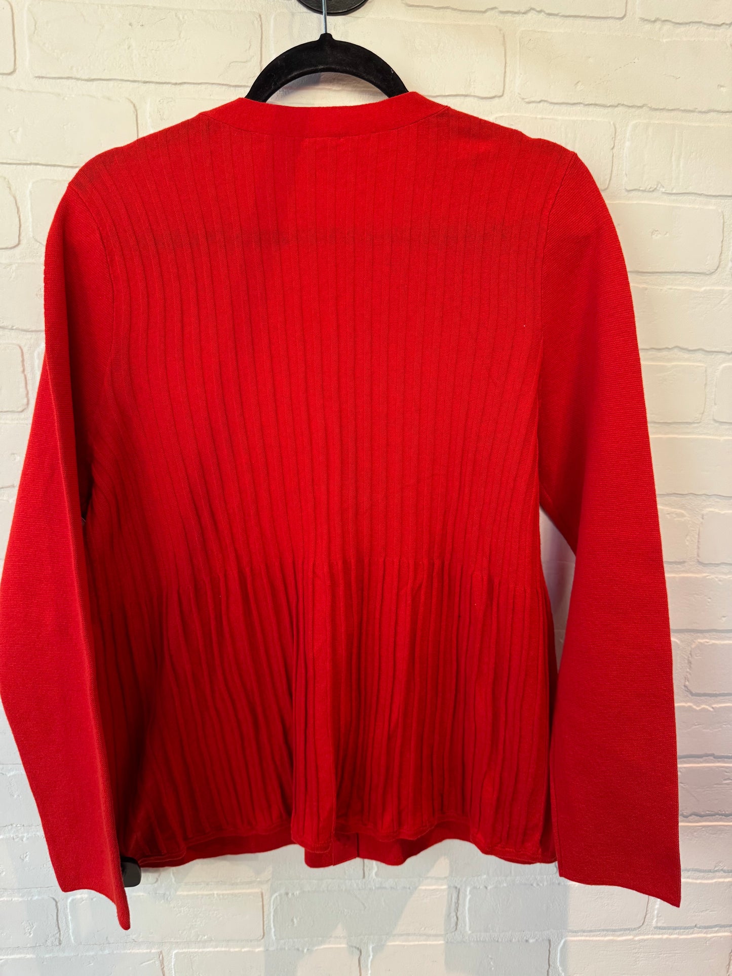 Sweater Cardigan By Cabi In Red, Size: L