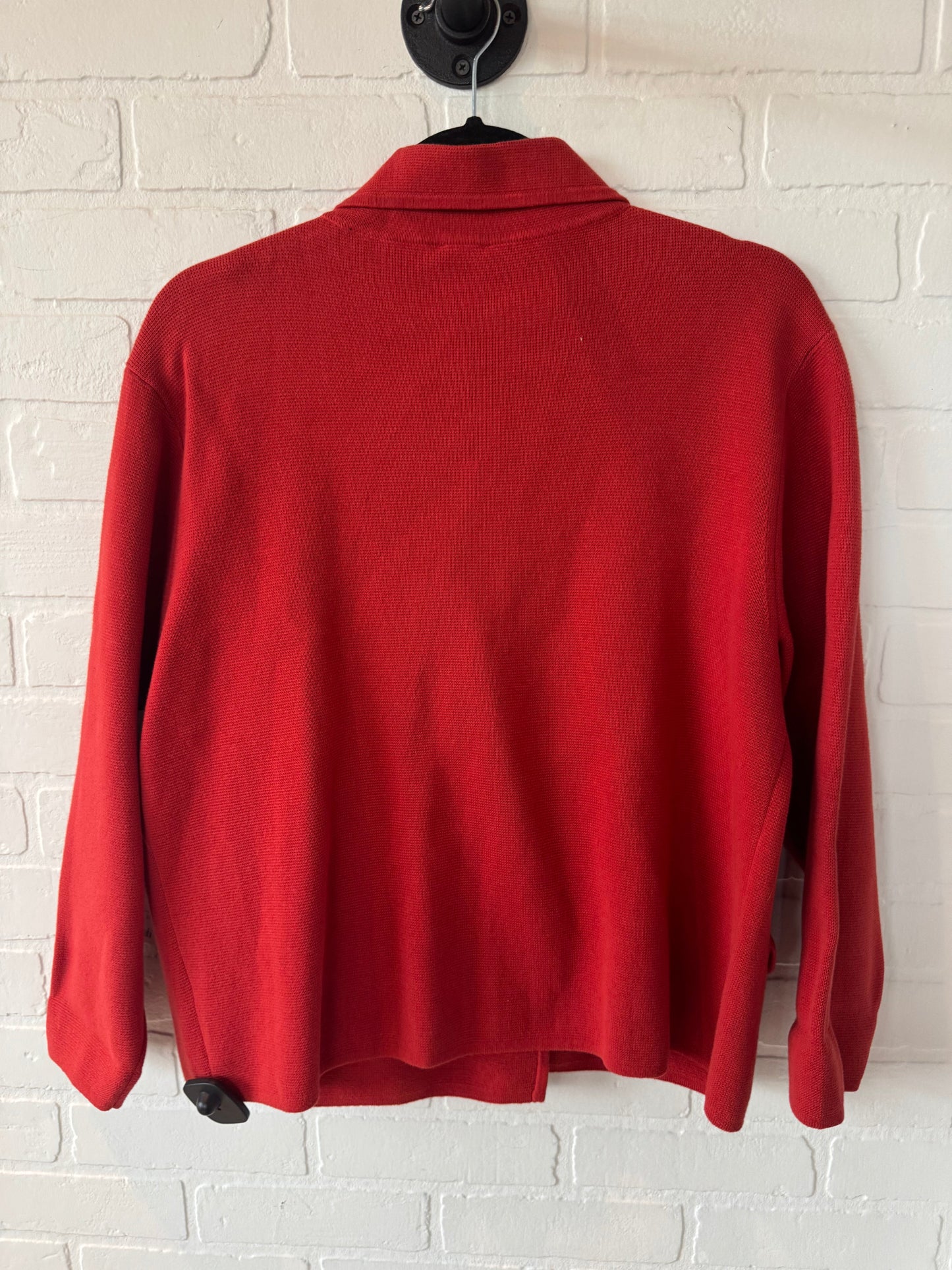 Sweater Cardigan By Cabi In Red, Size: M