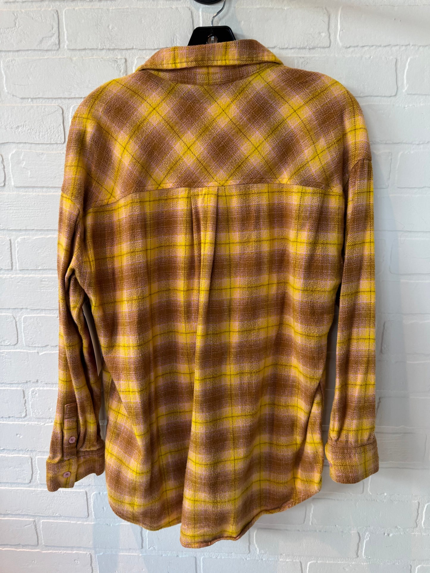 Top Long Sleeve By Bp In Yellow, Size: Xs