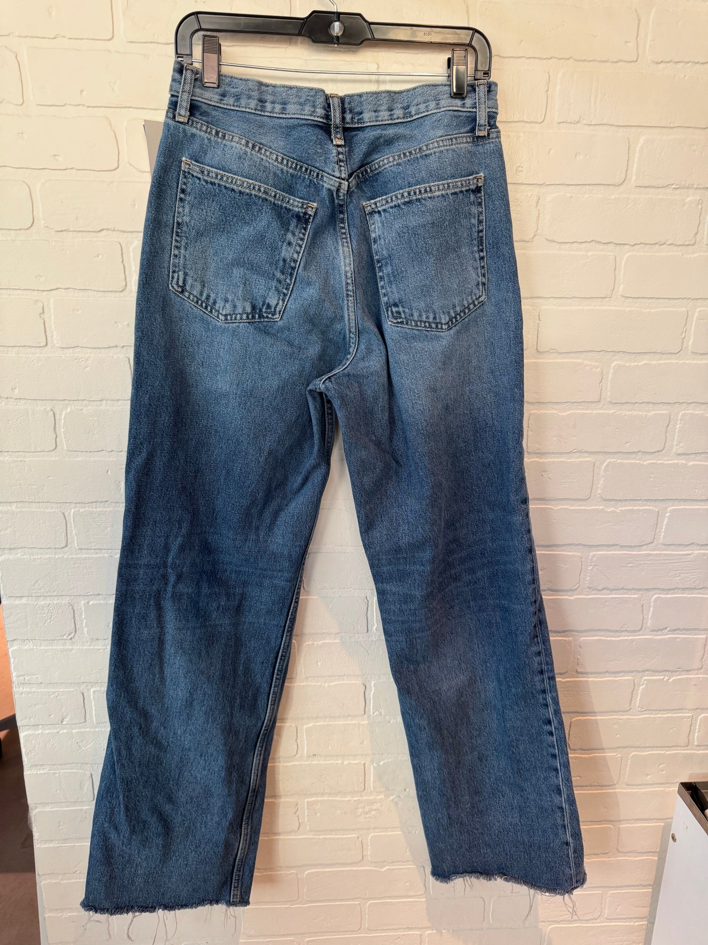 Jeans Wide Leg By Zara In Blue Denim, Size: 8