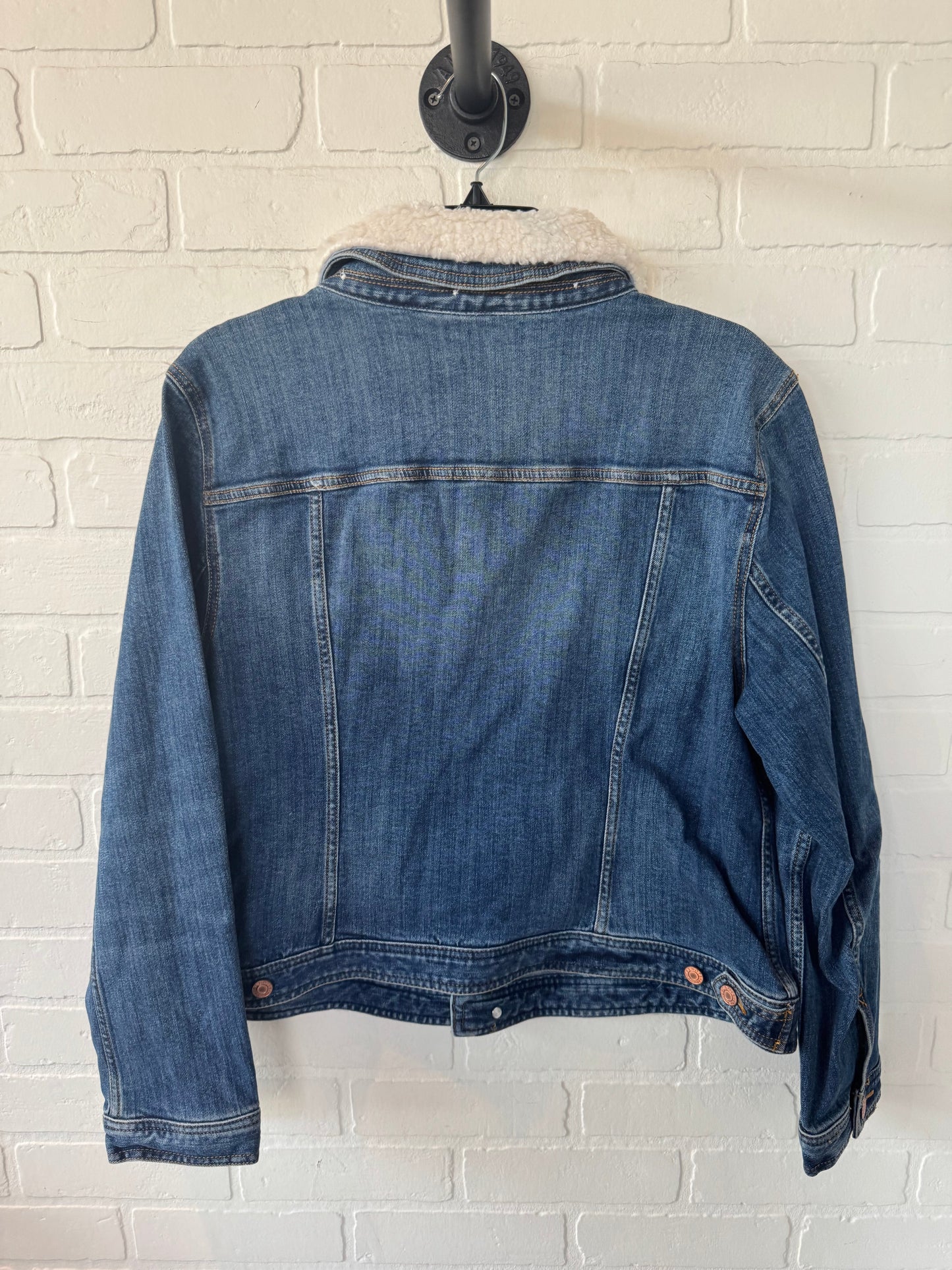 Jacket Denim By Talbots In Blue Denim, Size: Xl