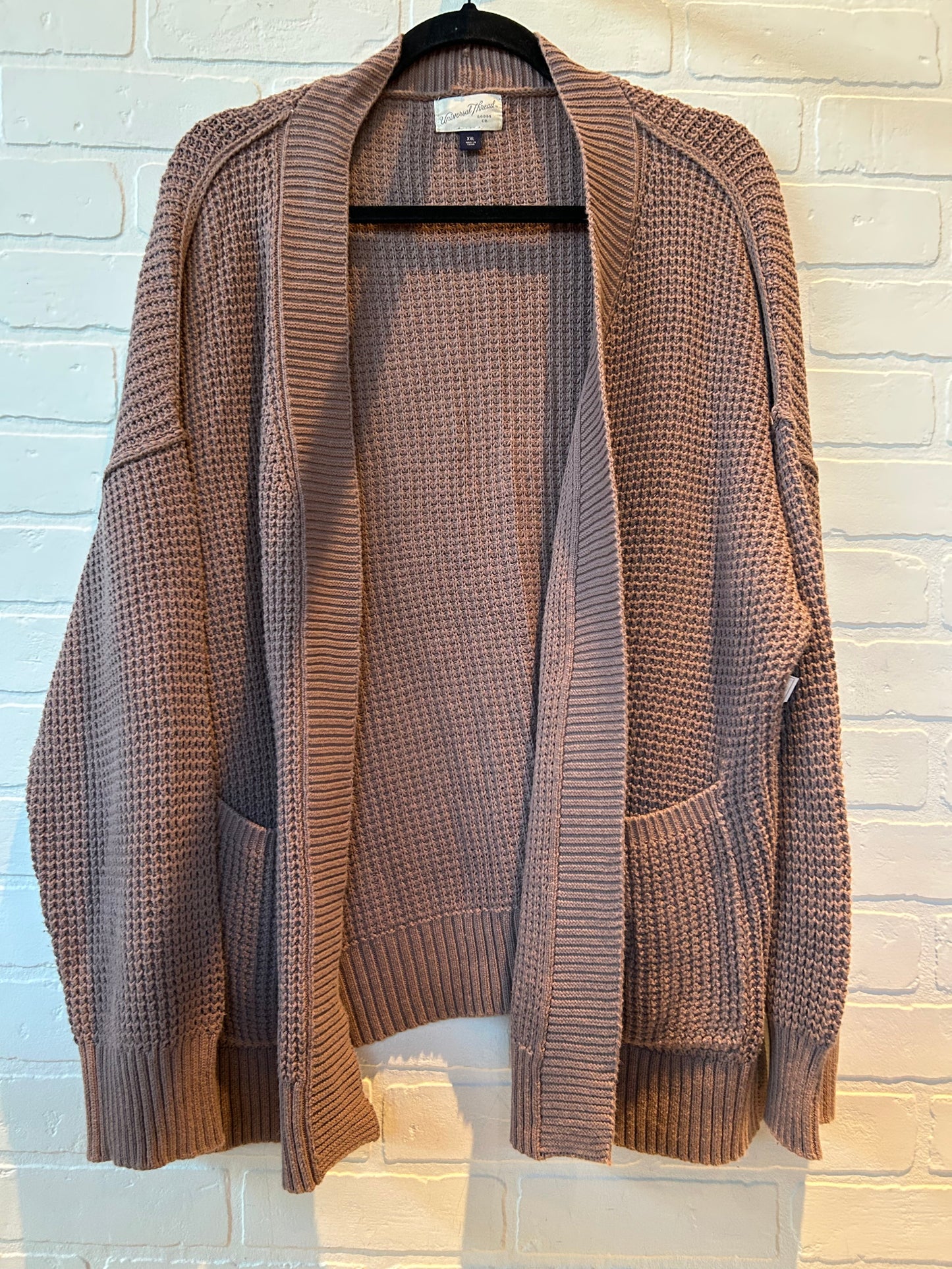 Sweater Cardigan By Universal Thread In Brown, Size: Xxl