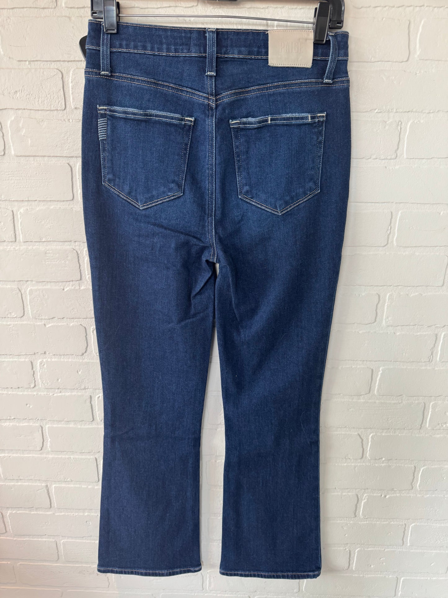 Jeans Boot Cut By Paige In Blue Denim, Size: 4