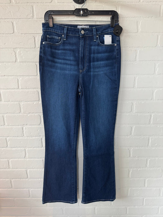 Jeans Boot Cut By Paige In Blue Denim, Size: 4