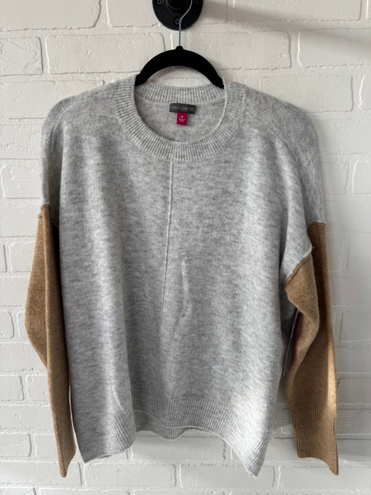 Sweater By Vince Camuto In Grey & Tan, Size: M