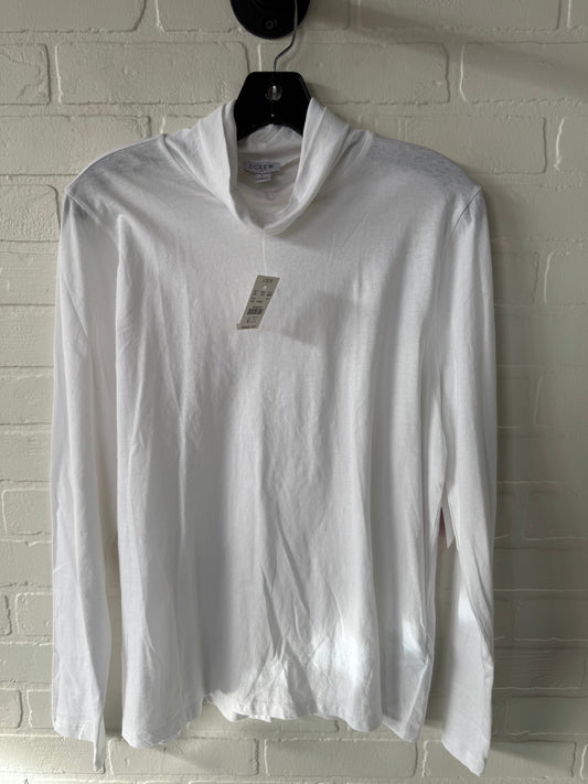 Top Long Sleeve Basic By J. Crew In White, Size: L