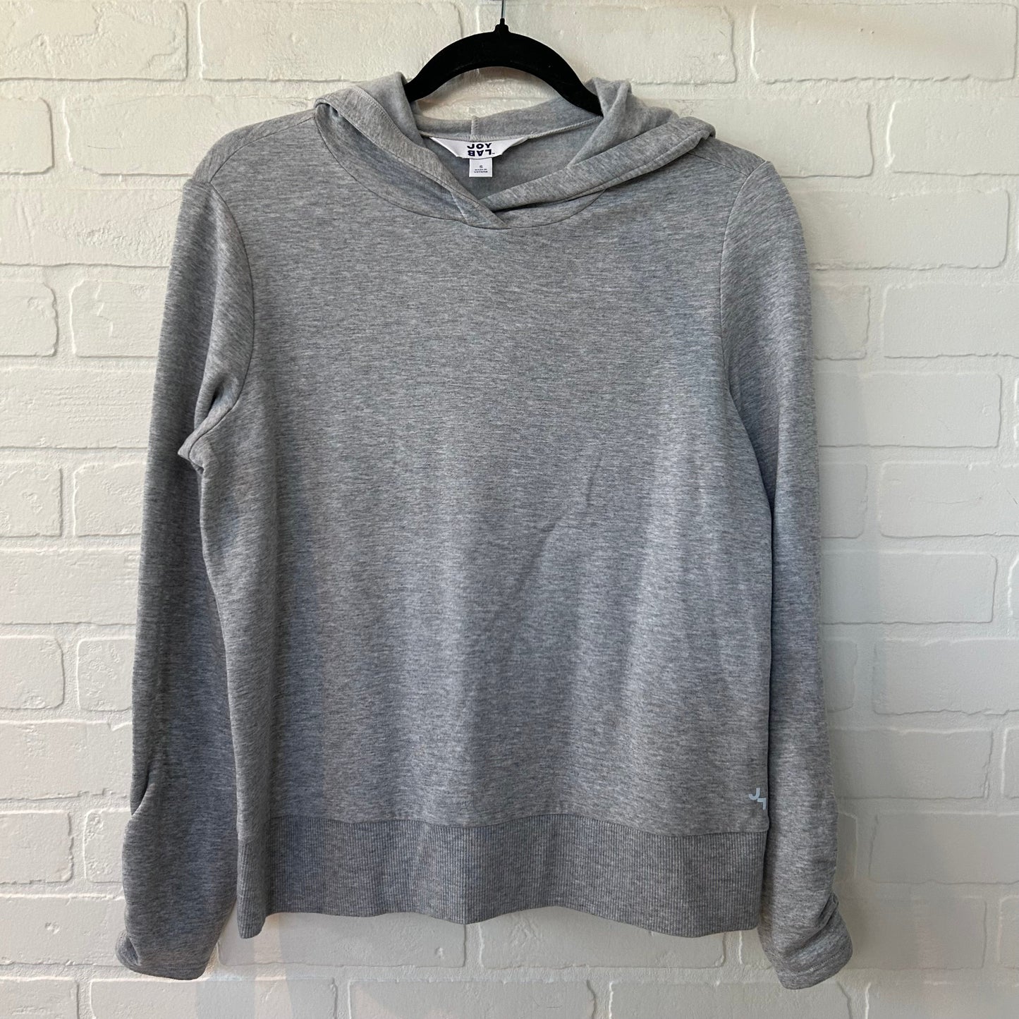 Athletic Top Long Sleeve Hoodie By Joy Lab In Grey, Size: S