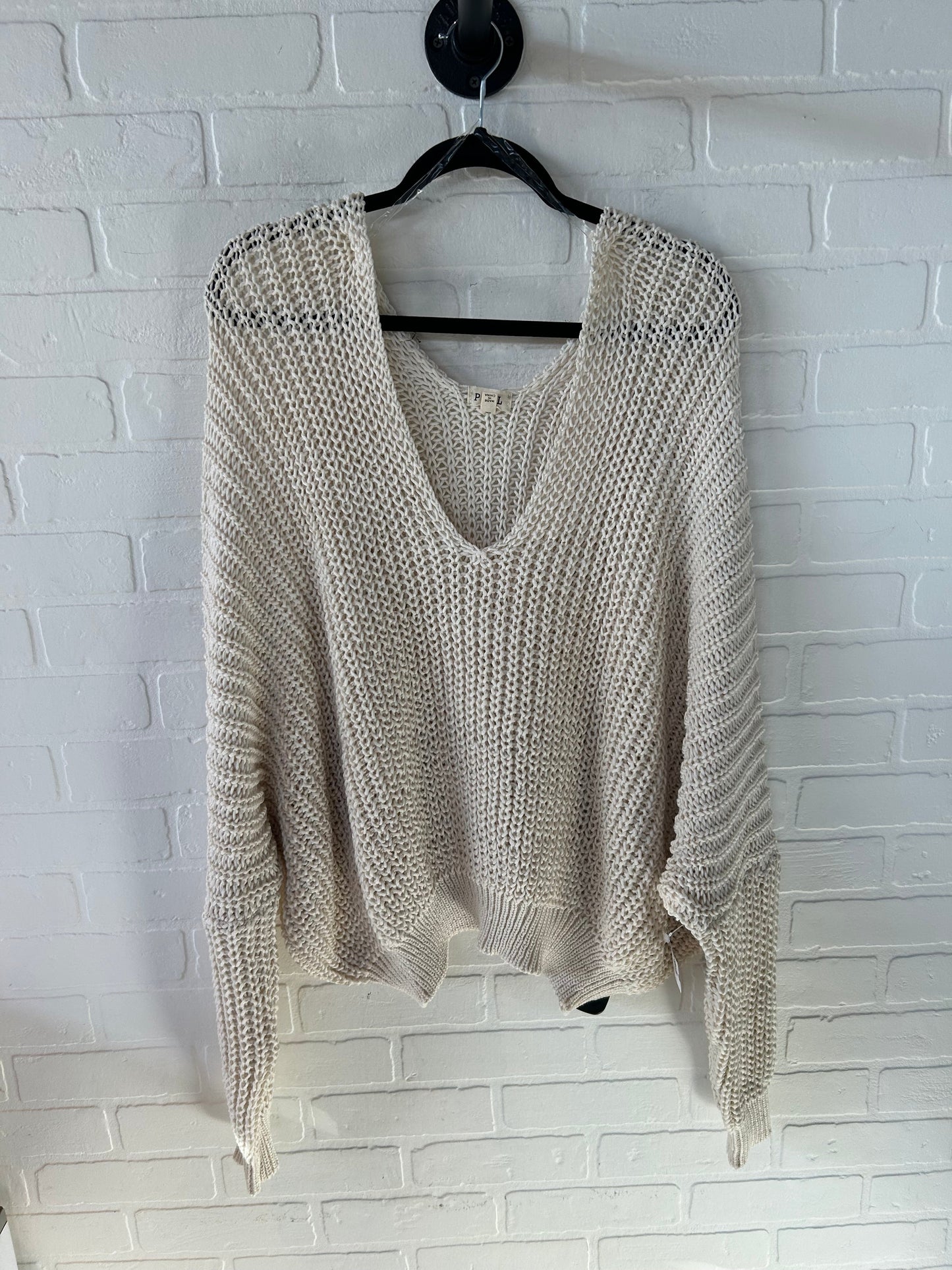 Sweater By Pol In Cream, Size: L