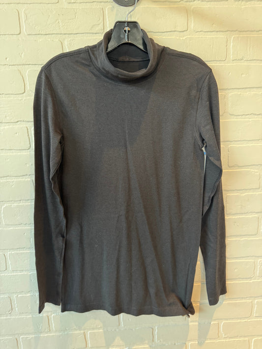 Athletic Top Long Sleeve Crewneck By Lululemon In Black, Size: L