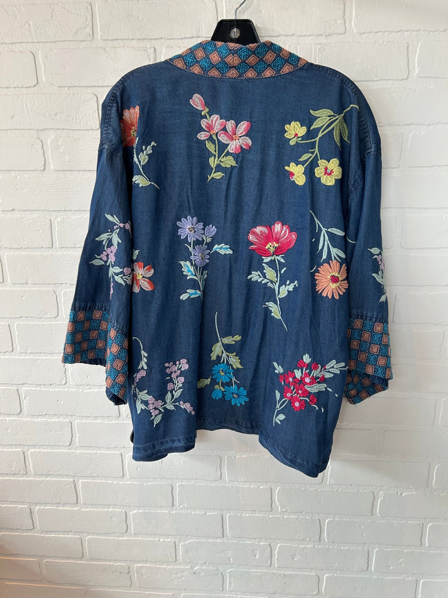 Kimono By Johnny Was In Blue Denim, Size: M