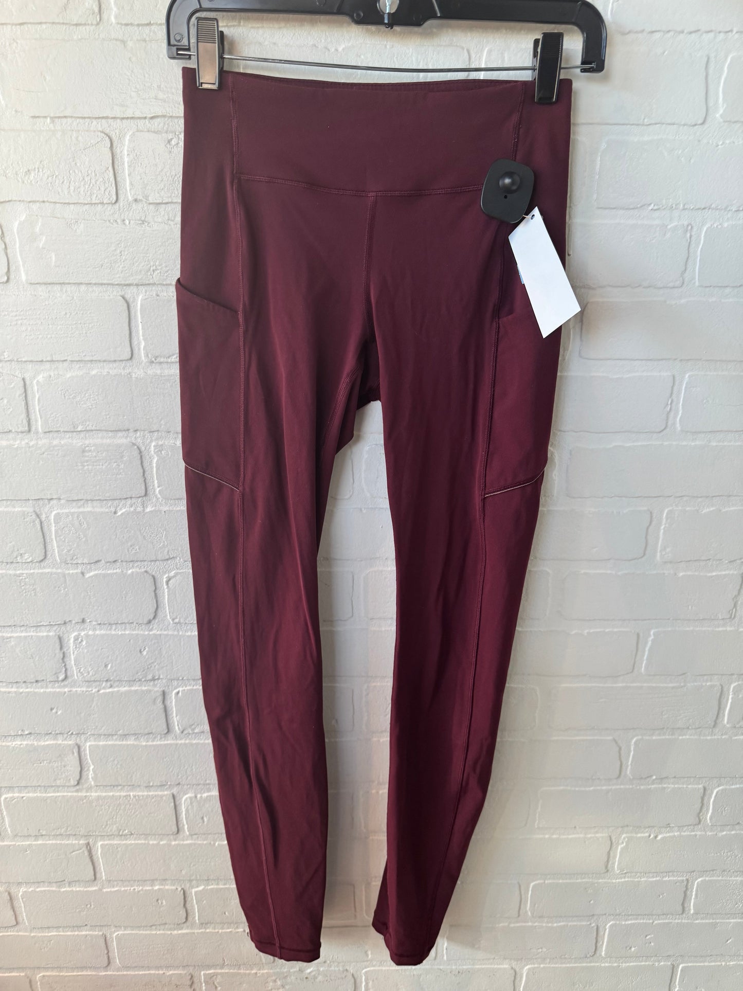 Athletic Leggings By Lululemon In Red, Size: 4