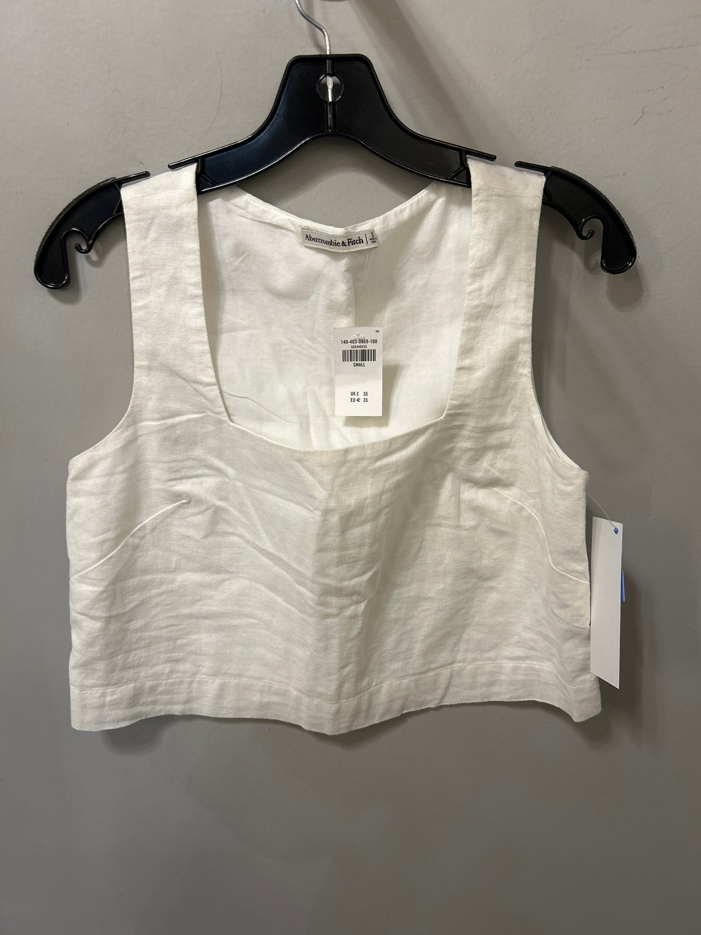 Top Sleeveless By Abercrombie And Fitch In White, Size: S