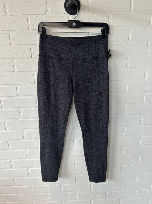 Athletic Leggings By Athleta In Black & Grey, Size: 4