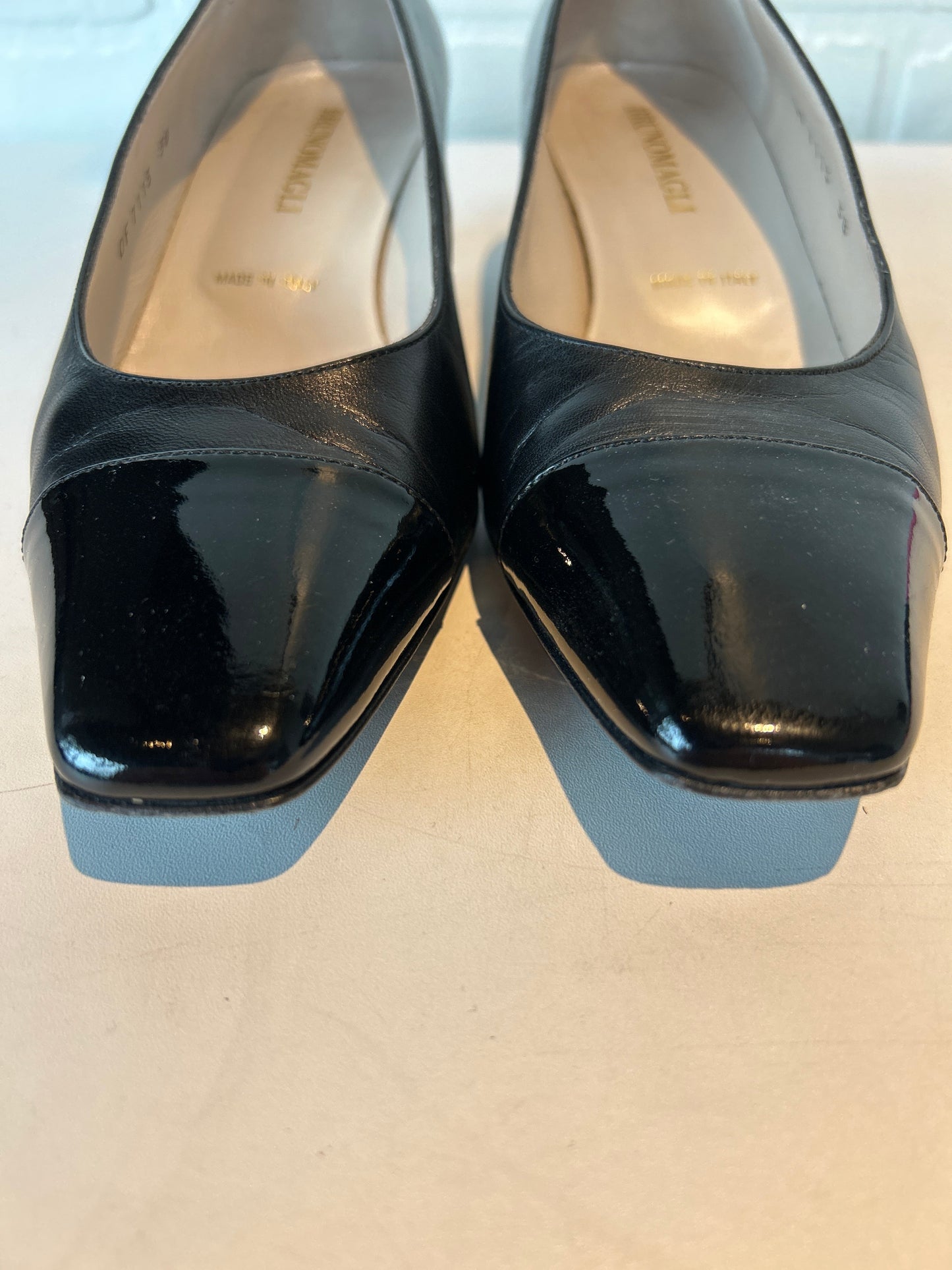 Shoes Heels Block By Bruno Magli Shoes In Black, Size: 7.5