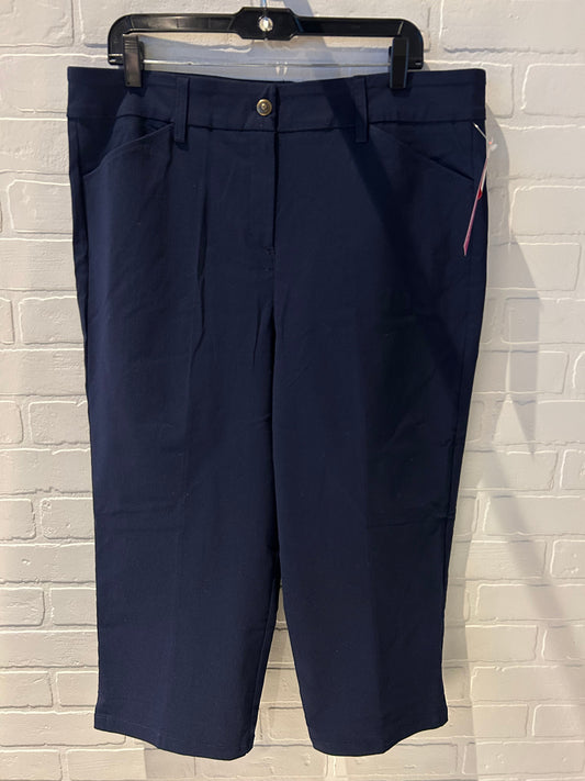 Capris By Ruby Rd In Navy, Size: 18