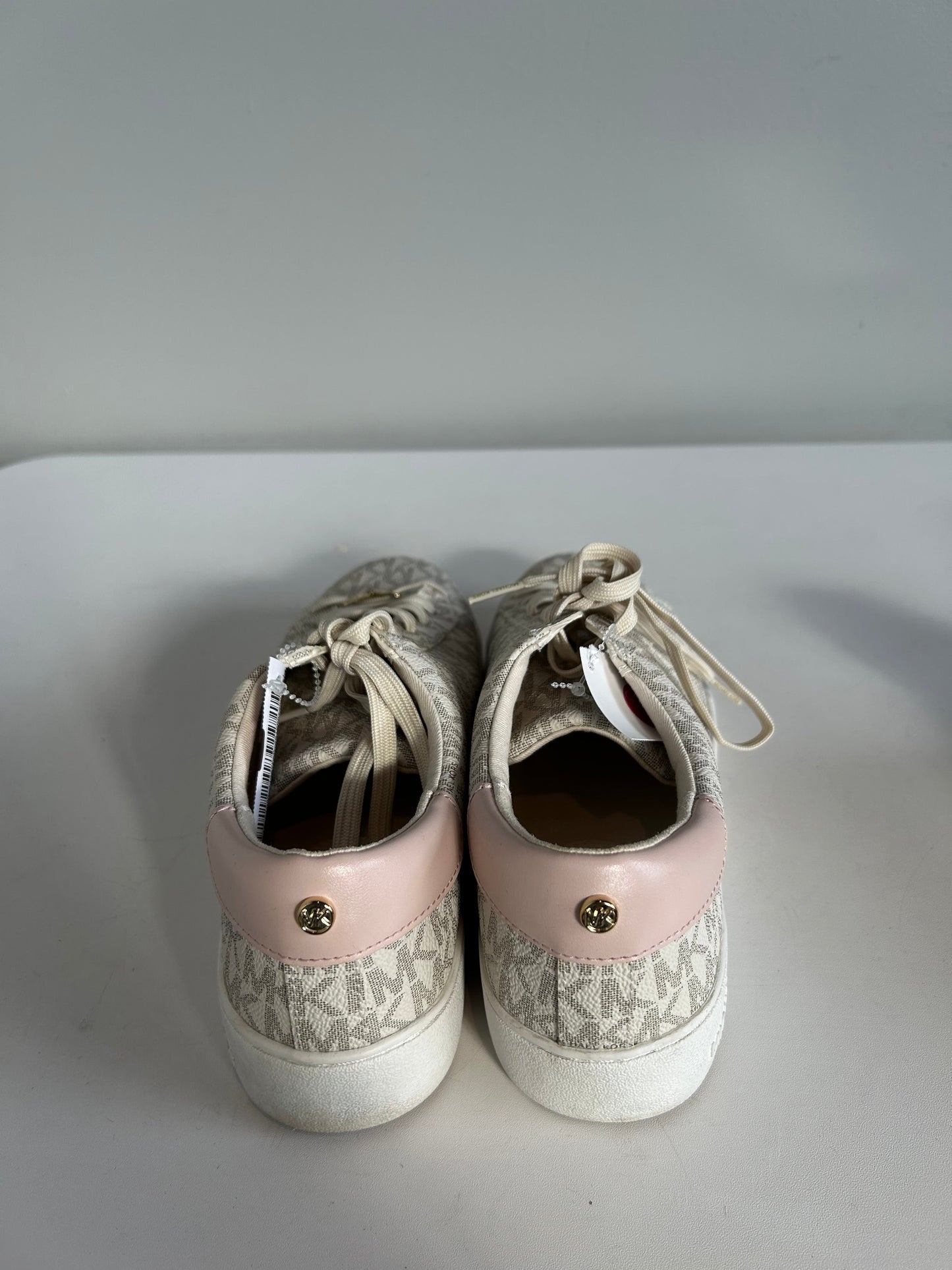 Shoes Sneakers By Michael By Michael Kors In Cream & Pink, Size: 8