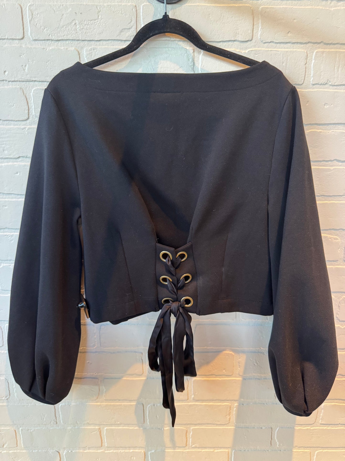 Top Long Sleeve By Maeve In Black, Size: M