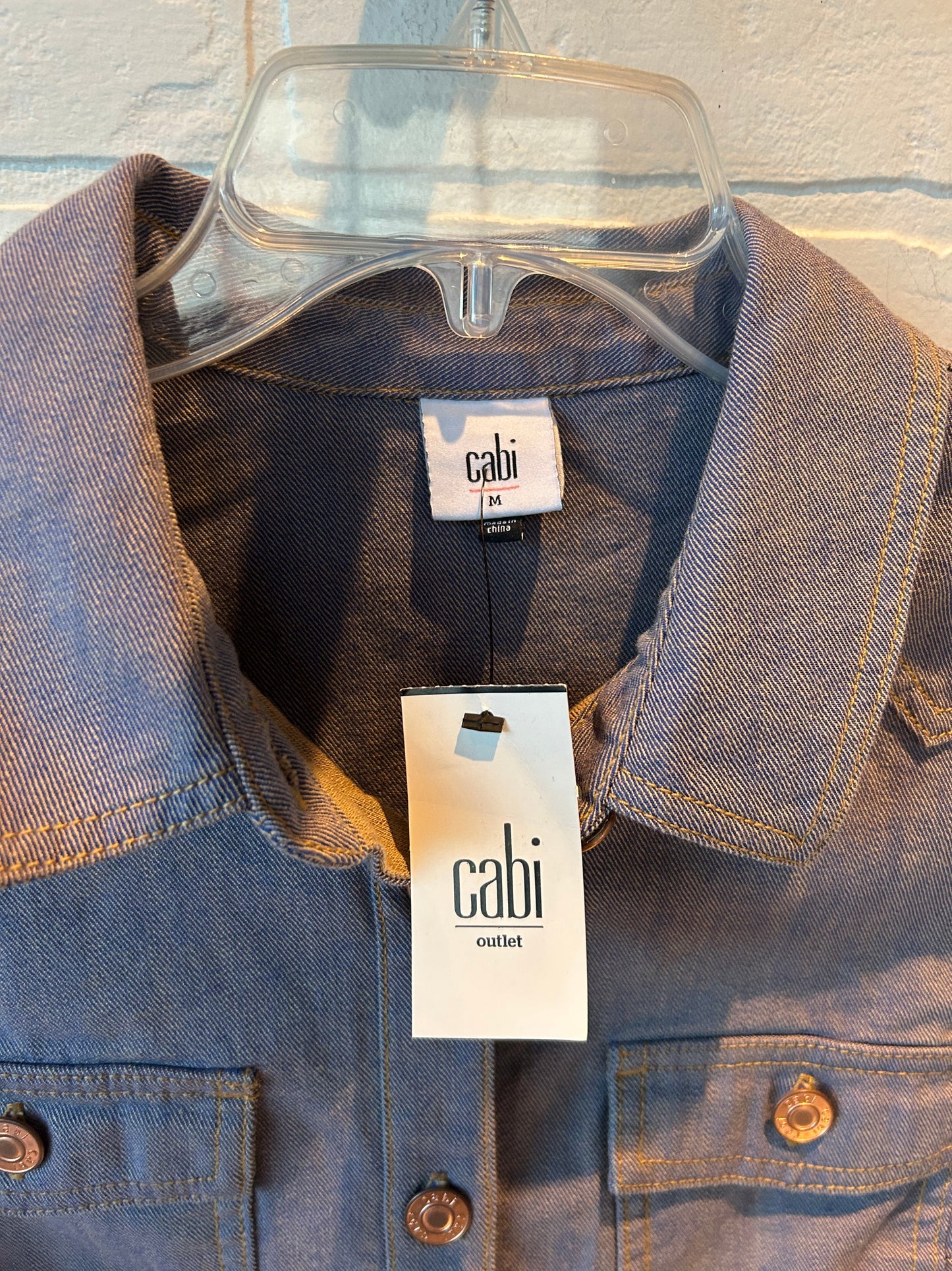 Jacket Shirt By Cabi In Purple, Size: M