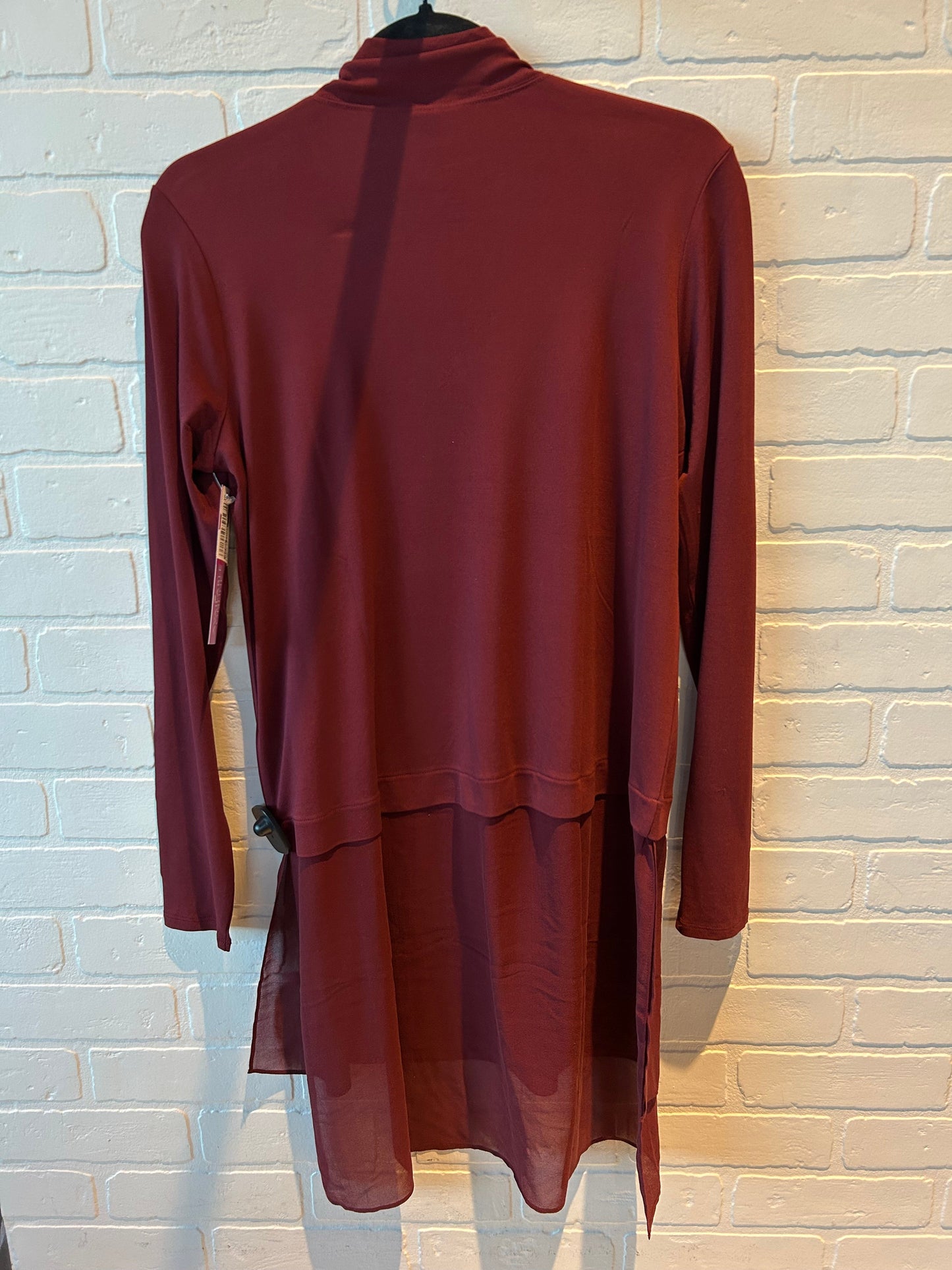 Tunic Long Sleeve By Eileen Fisher In Red, Size: S