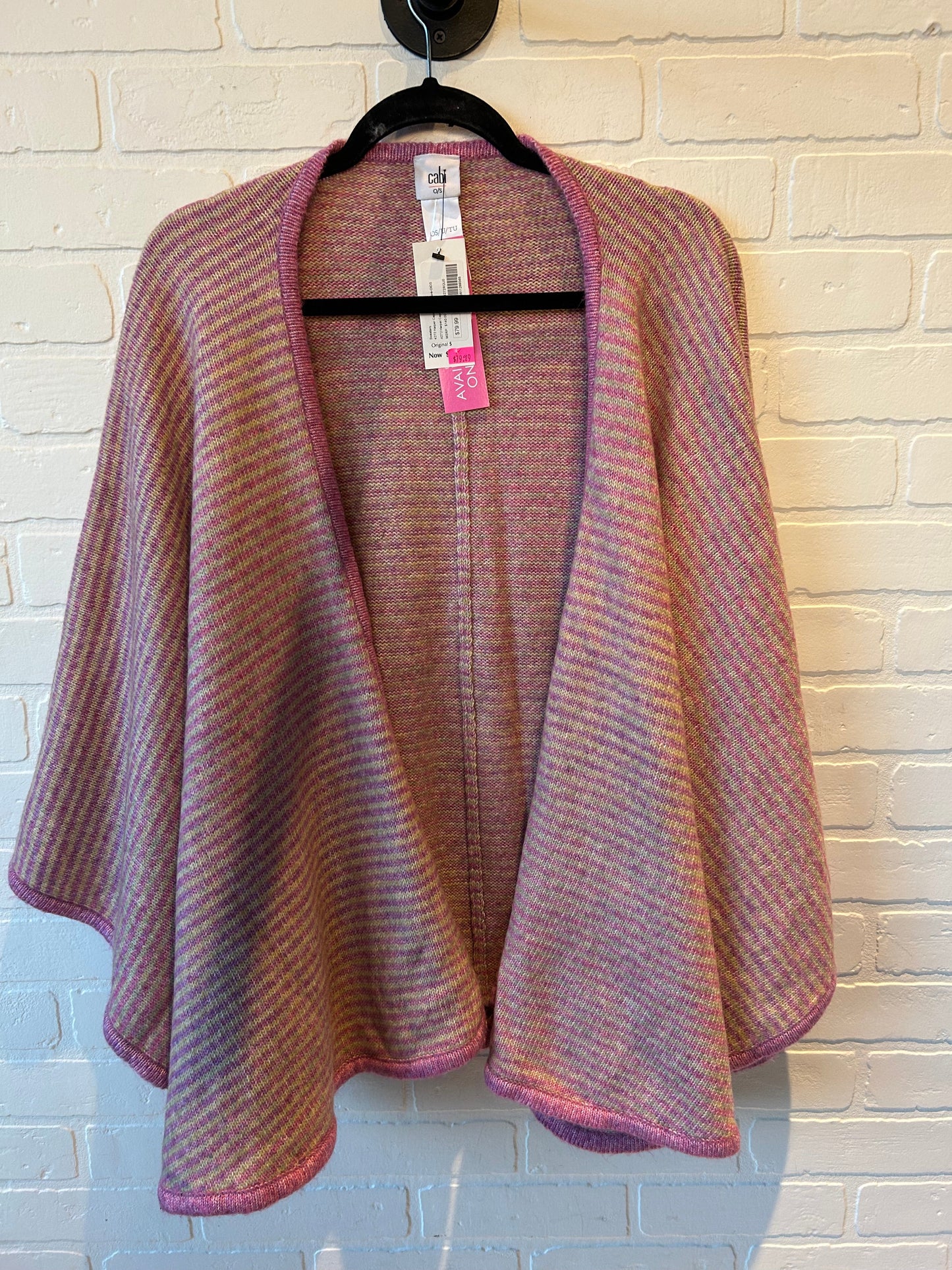 Sweater Cardigan By Cabi In Pink, Size: Osfm