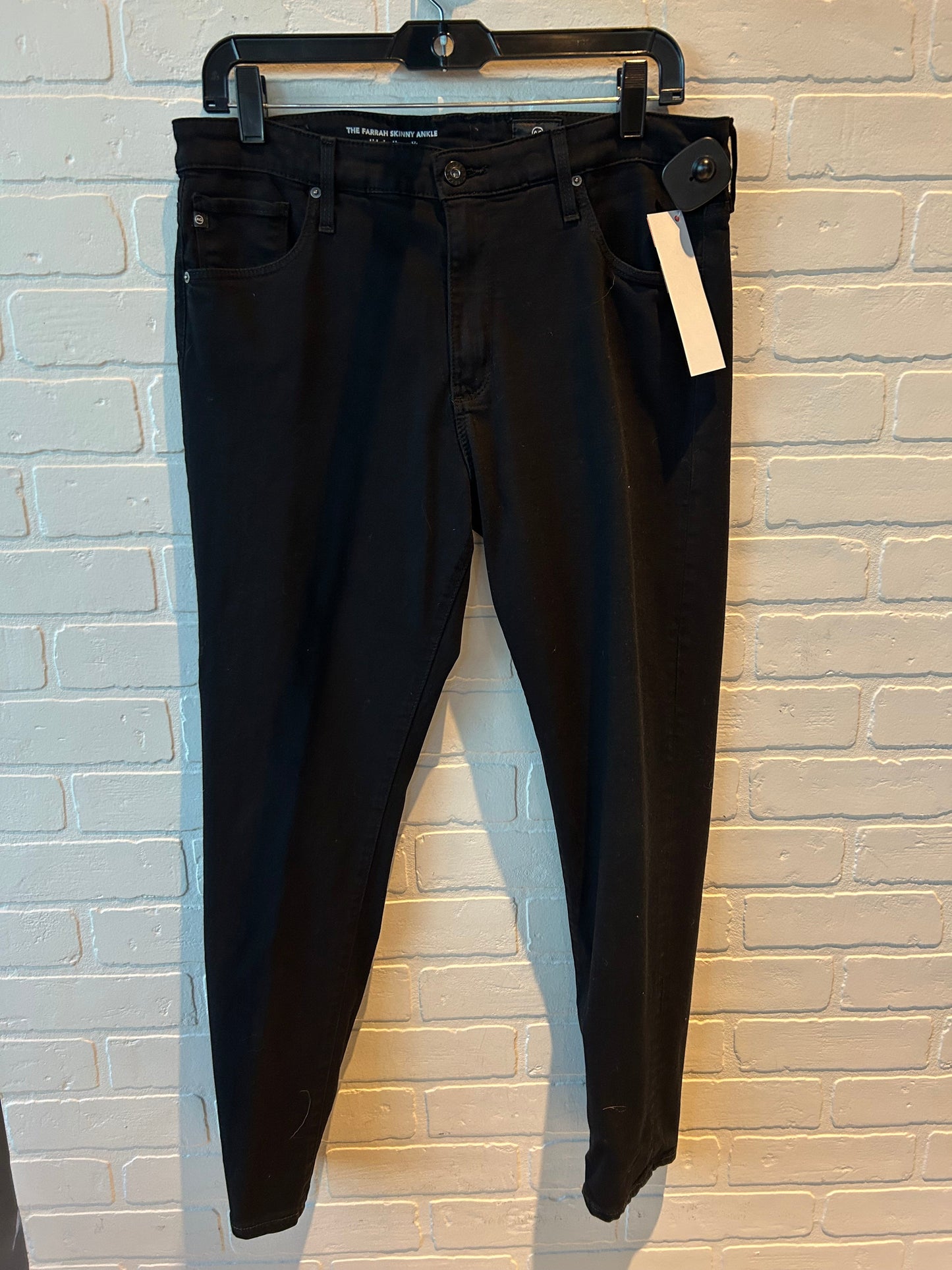 Jeans Skinny By Adriano Goldschmied In Black Denim, Size: 12