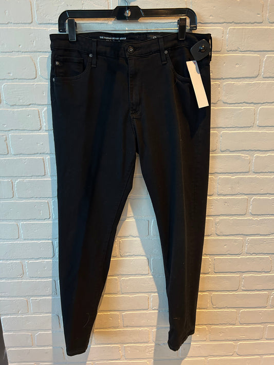 Jeans Skinny By Adriano Goldschmied In Black Denim, Size: 12