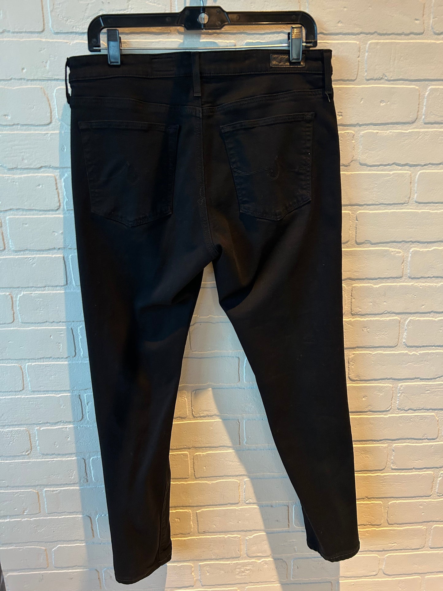 Jeans Skinny By Adriano Goldschmied In Black Denim, Size: 12