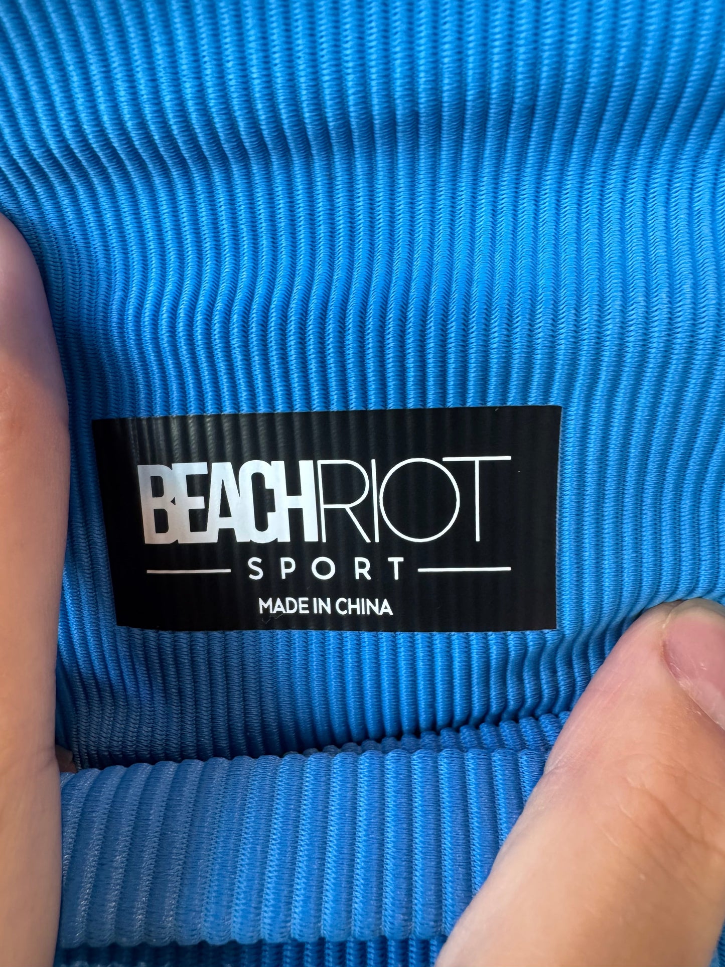 Athletic Leggings By Beach Riot In Blue, Size: 4