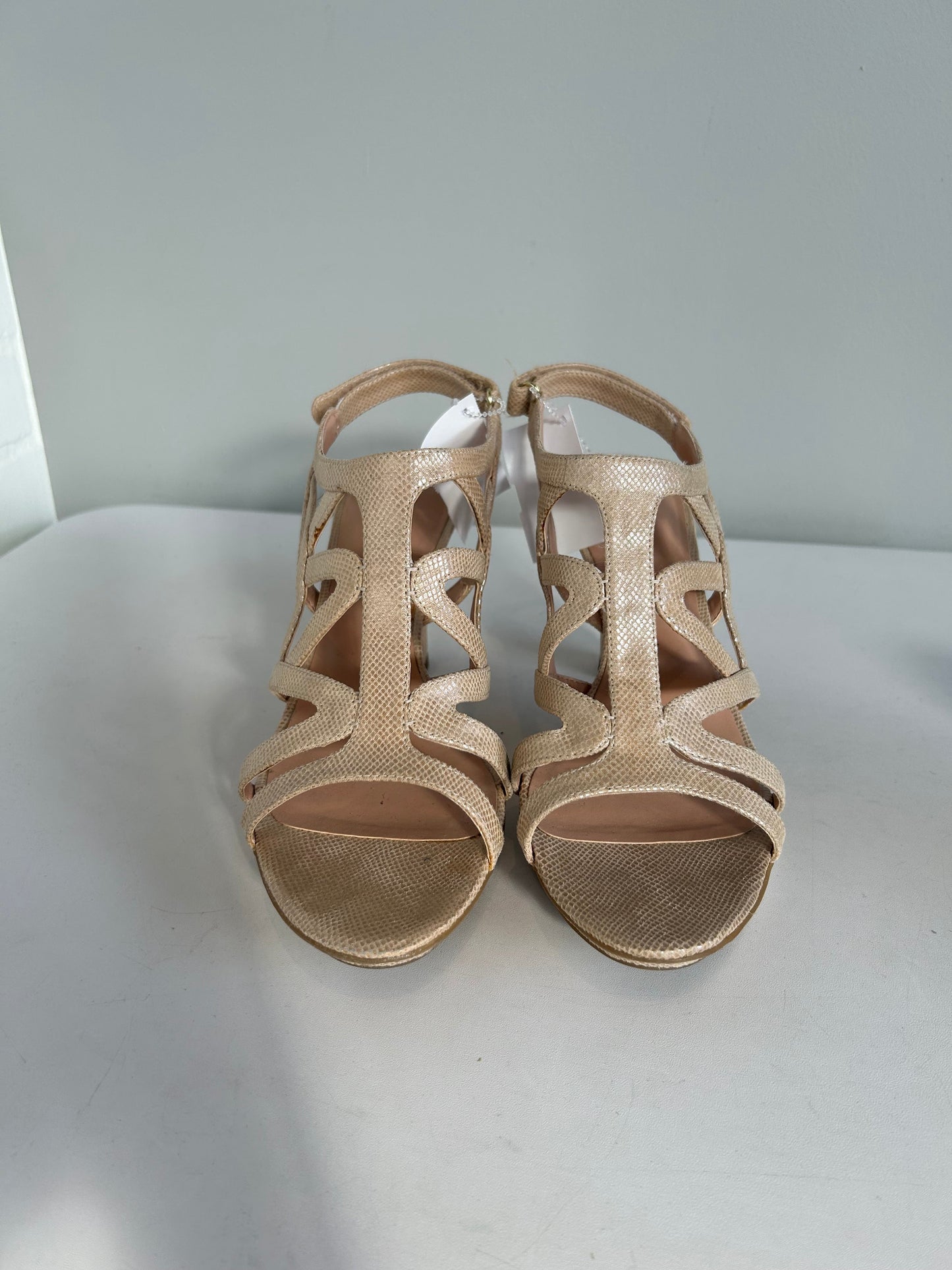 Sandals Heels Stiletto By Naturalizer In Tan, Size: 8.5