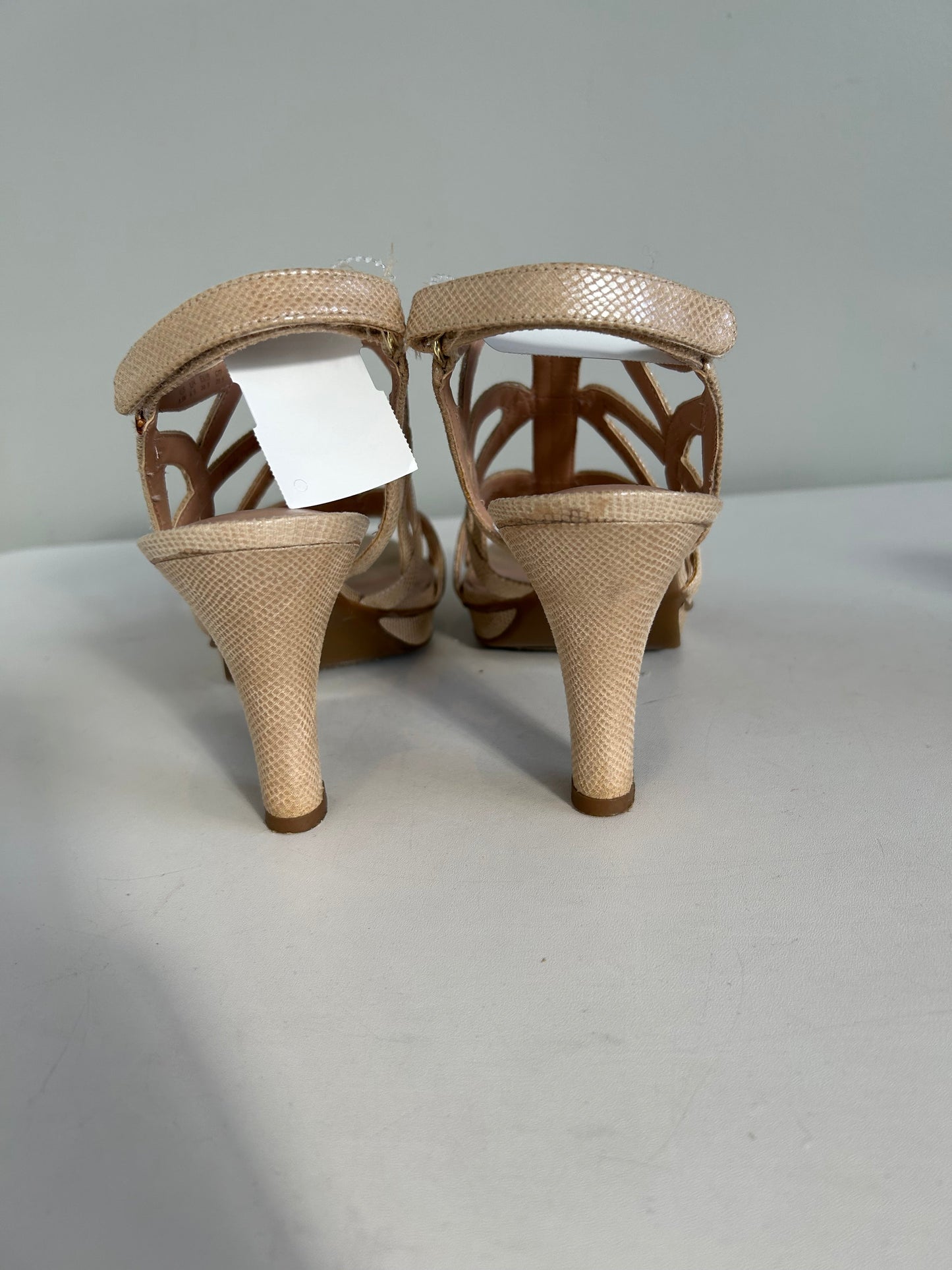 Sandals Heels Stiletto By Naturalizer In Tan, Size: 8.5