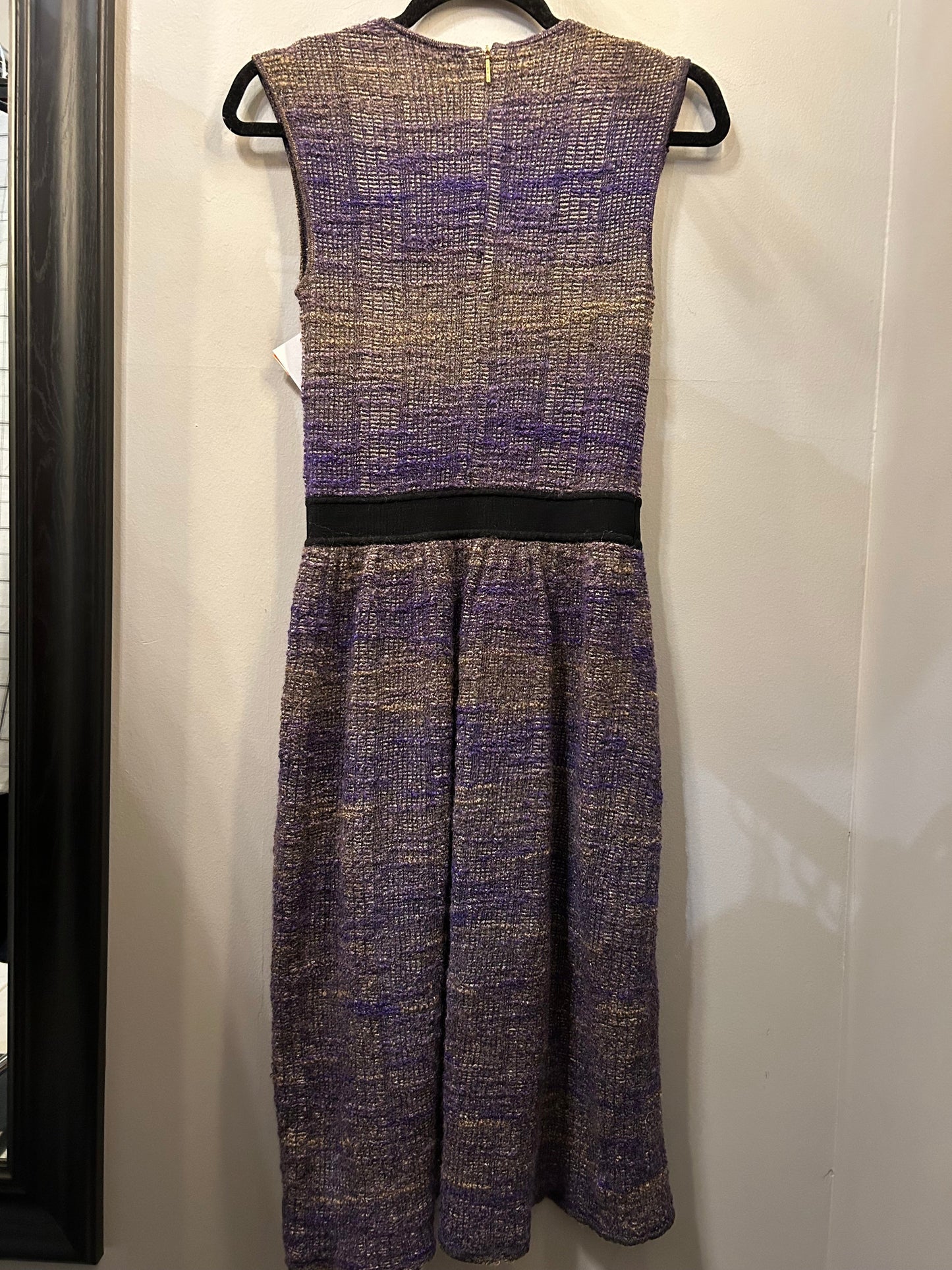 Dress Designer By Tory Burch In Purple & Tan, Size: S