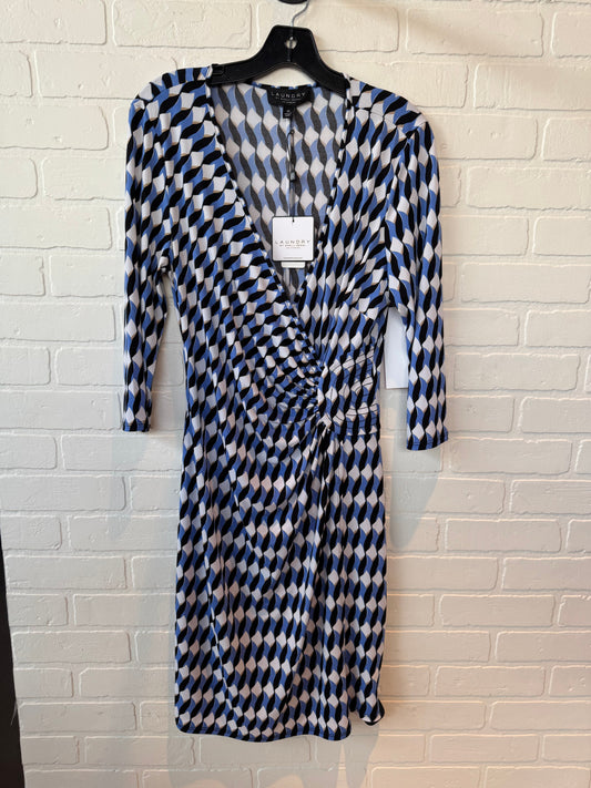 Dress Work By Laundry In Blue & White, Size: M