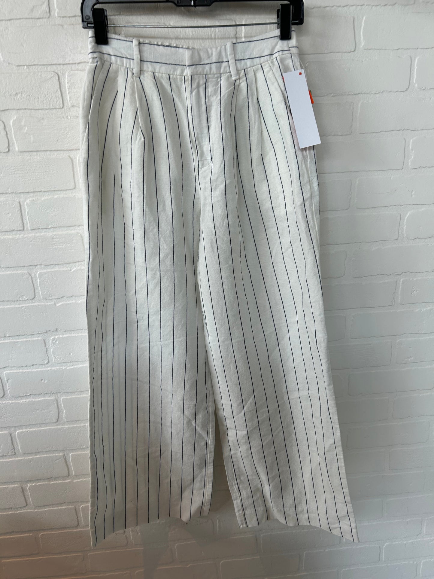 Pants Wide Leg By Gap In Blue & Cream, Size: 0p