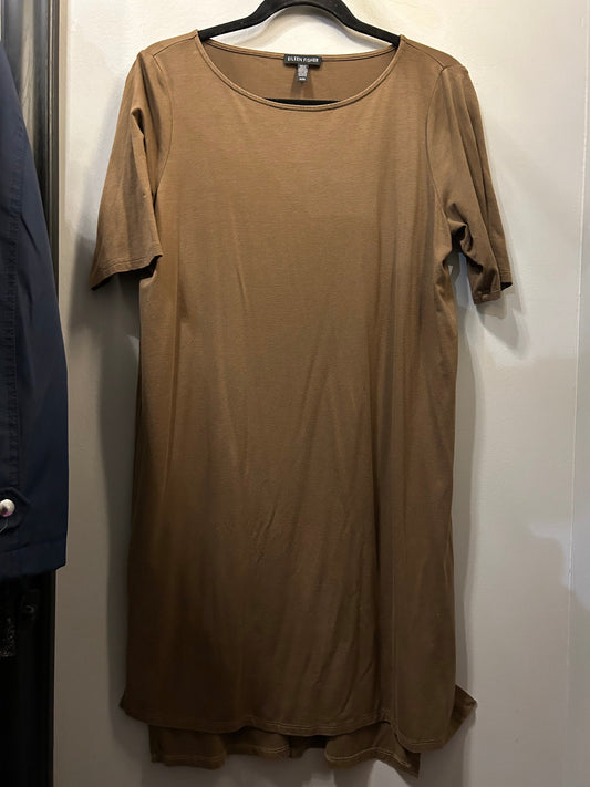 Dress Casual Short By Eileen Fisher In Brown, Size: M