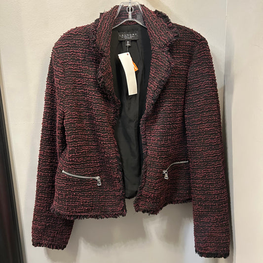 Blazer By Laundry In Black & Red, Size: L