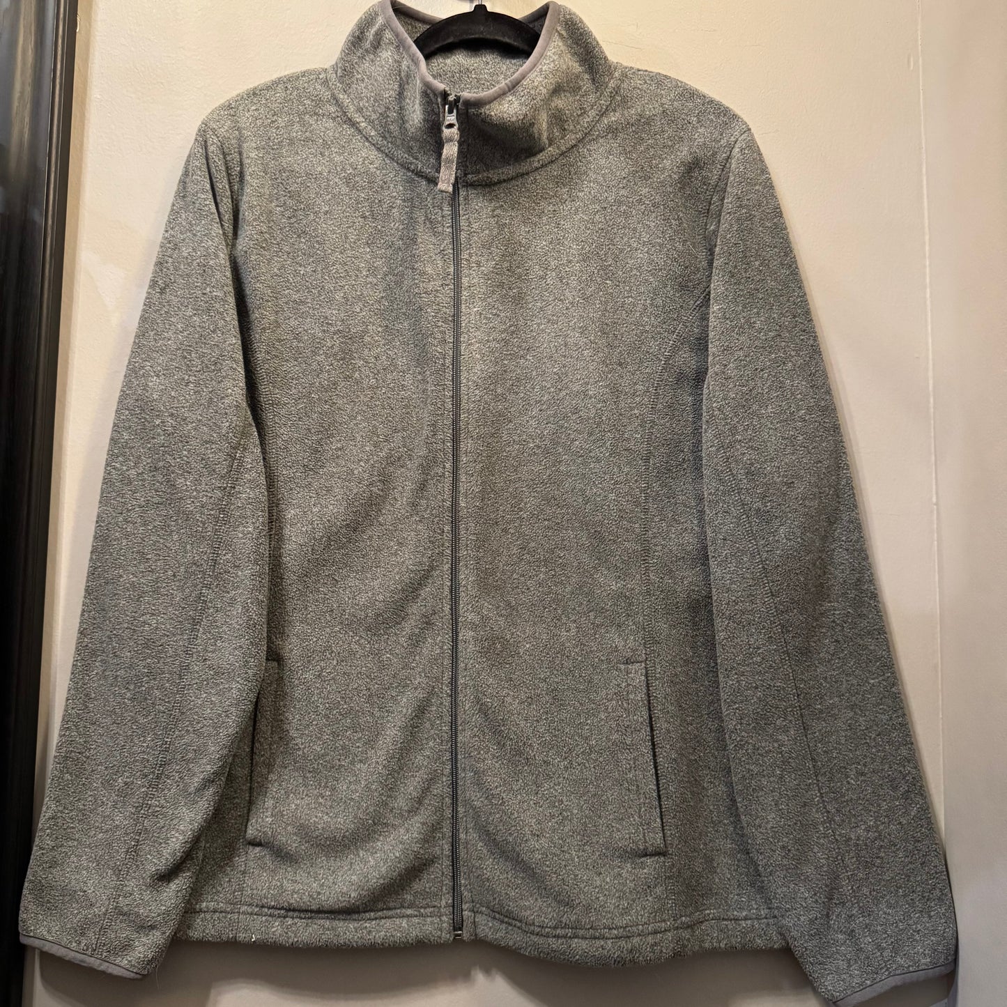 Jacket Fleece By Made For Life In Grey, Size: L